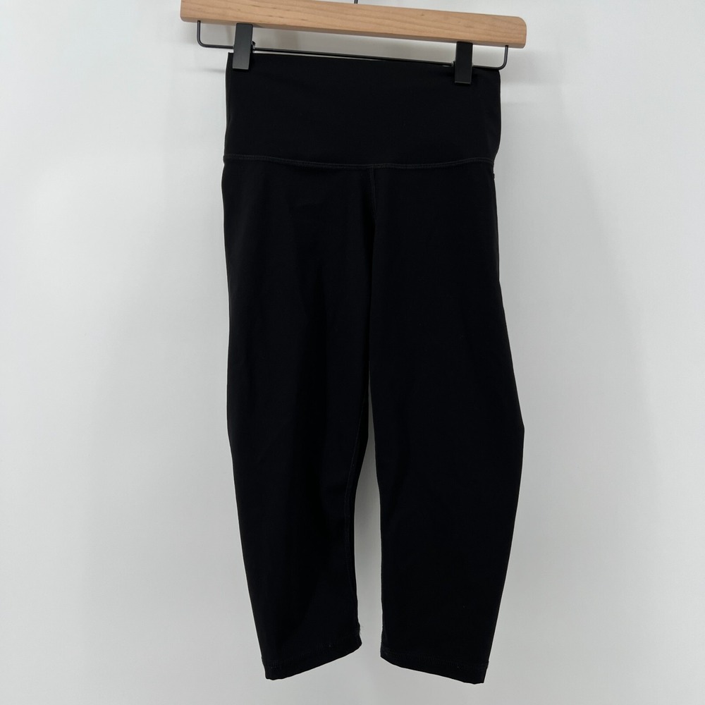 Everlane Perform‎ Women XS Black High Waisted Cropped 17" Performance Leggings